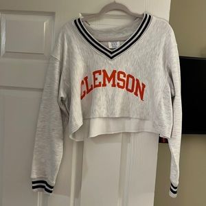 Champion Clemson Crop Sweatshirt